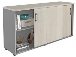 Шкаф NWT 0714 белое дерево/серый